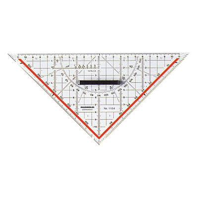 Rumold Geometrie-Dreieck 25cm mit Griff Rumold Geometrie-Dreieck 25cm mit Griff