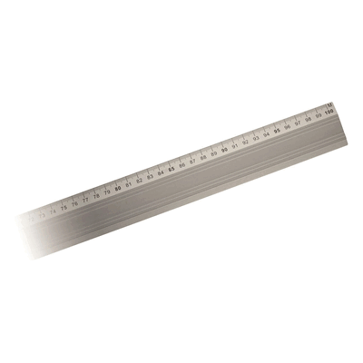 Aristo Aluminium-Lineal mm-Teilung 100cm Gummiauflage Aristo Aluminium-Lineal mm-Teilung 100cm Gummiauflage