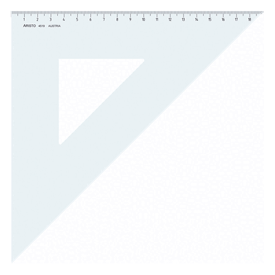 Aristo Dreieck 45 Grad Acryl 269mm transparent Aristo Dreieck 45 Grad Acryl 269mm transparent