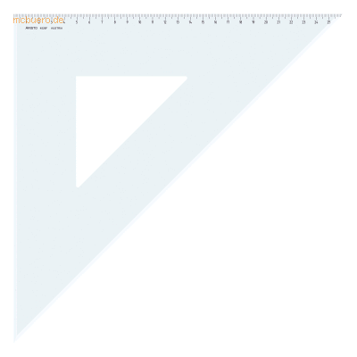 Aristo Dreieck 45 Grad mit Facette Acryl 368mm transparent Aristo Dreieck 45 Grad mit Facette Acryl 368mm transparent