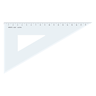Aristo Dreieck 60 Grad mit Facette Acryl 226mm transparent Aristo Dreieck 60 Grad mit Facette Acryl 226mm transparent
