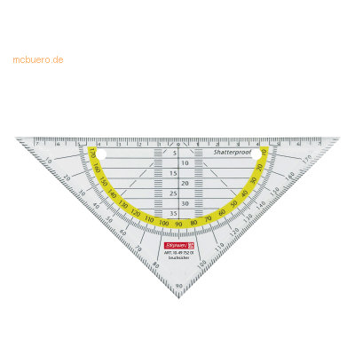 Brunnen - Geometrie-Dreieck 16cm - bruchsicher - Geometry Triangle Brunnen - Geometrie-Dreieck 16cm - bruchsicher - Geometry Triangle