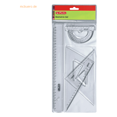 Herlitz 884601 Transparent Geometrieset - Geometrie-Set Herlitz 884601 Transparent Geometrieset - Geometrie-Set