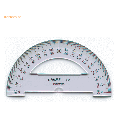 10 x Linex Winkelmesser S910 180 Grad 10cm transparent 10 x Linex Winkelmesser S910 180 Grad 10cm transparent