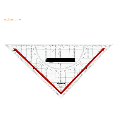 Rumold TZ-Dreieck 22,5cm Acryl transparent mit abnehmbarem Griff Rumold TZ-Dreieck 22,5cm Acryl transparent mit abnehmbarem Griff