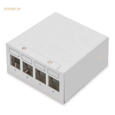 Assmann DIGITUS Desktop Modular Patch Panel, geschirmt, 4-Port Assmann DIGITUS Desktop Modular Patch Panel, geschirmt, 4-Port