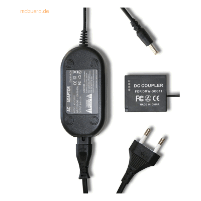 Panasonic Netzteil-Kuppler DMC-GX80H - Kamera Stromversorgung - Schwarz Panasonic Netzteil-Kuppler DMC-GX80H - Kamera Stromversorgung - Schwarz