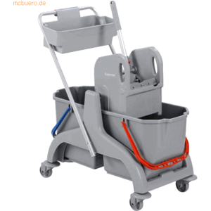 GVS Großverbraucherspezialiste Reinigungswagen SCPEC36BD 2x18 l grau GVS Großverbraucherspezialiste Reinigungswagen SCPEC36BD 2x18 l grau