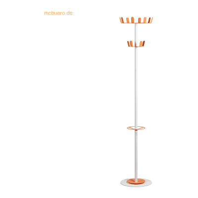 PAPERFLOW Weißer Kleiderständer aus Stahl - 12 Haken PAPERFLOW Weißer Kleiderständer aus Stahl - 12 Haken