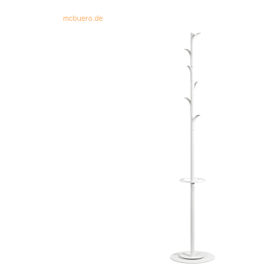 PAPERFLOW Kleiderständer Palm Springs Weiß - 6 Haken, Stahl, 35x175cm PAPERFLOW Kleiderständer Palm Springs Weiß - 6 Haken, Stahl, 35x175cm