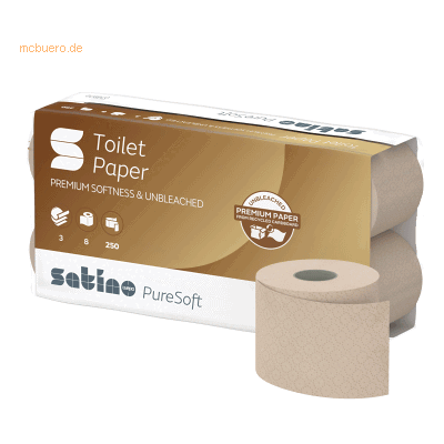 Satino Toilettenpapier PureSoft 076980 8 Stück Satino Toilettenpapier PureSoft 076980 8 Stück