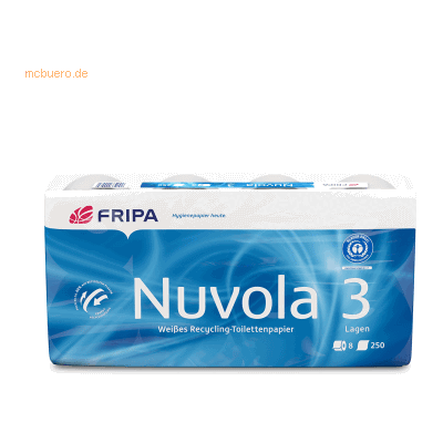 Fripa Nuvola Toilettenpapier 3 Rollen - Extra Weiß Fripa Nuvola Toilettenpapier 3 Rollen - Extra Weiß