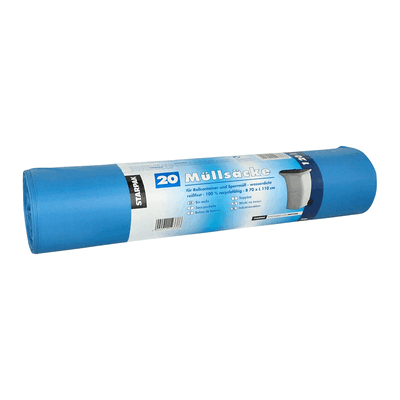 Papstar Müllsäcke - 120 L LDPE blau 20 Stück. Papstar Müllsäcke - 120 L LDPE blau 20 Stück.