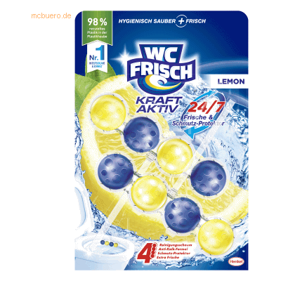 Henkel WC frisch Duftspüler Kraft Aktiv W2C1 Lemon 2 Stück Henkel WC frisch Duftspüler Kraft Aktiv W2C1 Lemon 2 Stück
