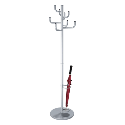 Kerkmann Kleiderständer Sierra - 8 Haken - Silber - 45x170cm Kerkmann Kleiderständer Sierra - 8 Haken - Silber - 45x170cm