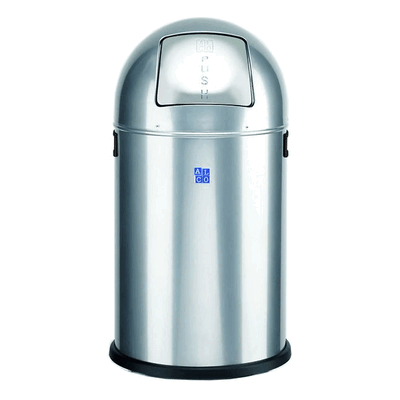 Alco 20L Silber Mülleimer mit Schwingdeckel Alco 20L Silber Mülleimer mit Schwingdeckel