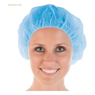 HygoStar Baretthaube Bettina feste Qualität DM 53cm blau VE=100 Stück HygoStar Baretthaube Bettina feste Qualität DM 53cm blau VE=100 Stück