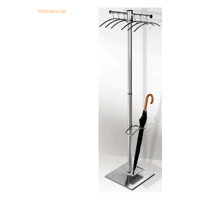 Kerkmann G 12 E Kleiderständer Edelstahl - 2 Haken, 51x168 cm Kerkmann G 12 E Kleiderständer Edelstahl - 2 Haken, 51x168 cm
