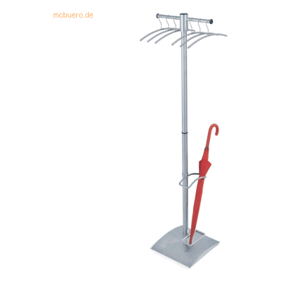 Kerkmann Garderobenständer G12 incl. 6 Kleiderbügel BxTxH 55x37x175cm Kerkmann Garderobenständer G12 incl. 6 Kleiderbügel BxTxH 55x37x175cm