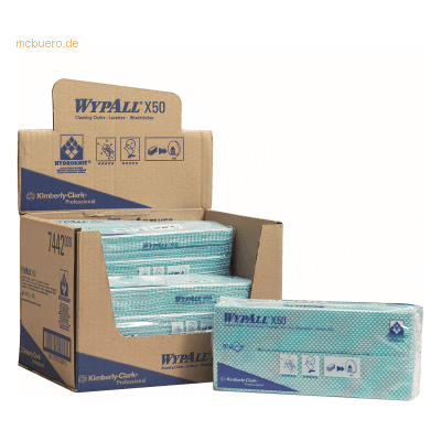 Wypall X50 Reinigungstuch - Grün - 41,6x24,5cm - Reinigungstuch Wypall X50 Reinigungstuch - Grün - 41,6x24,5cm - Reinigungstuch