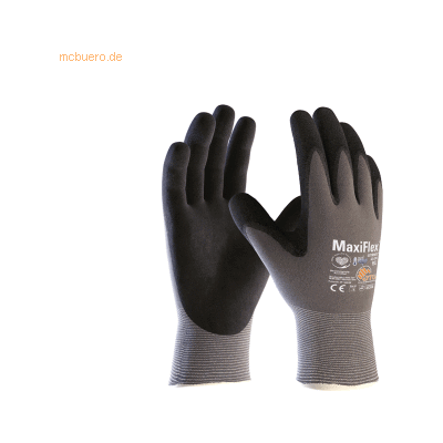 ATG Handschuh MaxiFlex Ultimate AD-APT 2455-7 grau/schwarz Gr. 7 ATG Handschuh MaxiFlex Ultimate AD-APT 2455-7 grau/schwarz Gr. 7