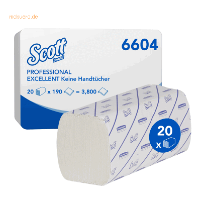 Scott Modell 6604 Weiße Haushaltspapier-Servietten - Papierservietten Scott Modell 6604 Weiße Haushaltspapier-Servietten - Papierservietten