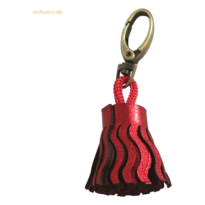 2 x Clairefontaine Schlüsselanhänger Leder 4x2,5cm red 2 x Clairefontaine Schlüsselanhänger Leder 4x2,5cm red