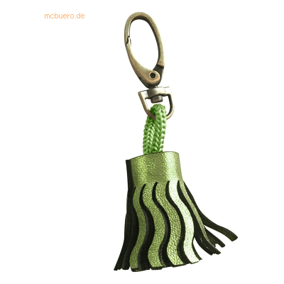 2 x Clairefontaine Schlüsselanhänger Leder 4x2,5cm green 2 x Clairefontaine Schlüsselanhänger Leder 4x2,5cm green