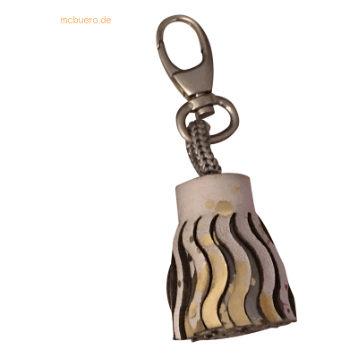 2 x Clairefontaine Schlüsselanhänger Cosmicuir Leder 4x2,5cm golden 2 x Clairefontaine Schlüsselanhänger Cosmicuir Leder 4x2,5cm golden