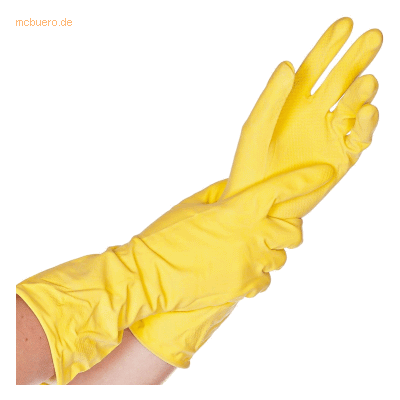 Kaiserkraft Latex-Universalhandschuhe - Gelb, 144 Paar, Größe 9 (L) Kaiserkraft Latex-Universalhandschuhe - Gelb, 144 Paar, Größe 9 (L)