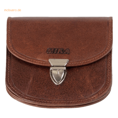 Mika Geldbörse RFID 10x10x2cm Leder braun Mika Geldbörse RFID 10x10x2cm Leder braun