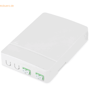Assmann DIGITUS FTTH Gehäuse mit 2x LC (APC) DX Adapter Wand montage Assmann DIGITUS FTTH Gehäuse mit 2x LC (APC) DX Adapter Wand montage
