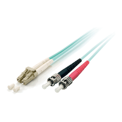 Equip Equip Patchkabel LC->ST 3.00m Multimode Duplex OM3 türkis Polybe Equip Equip Patchkabel LC->ST 3.00m Multimode Duplex OM3 türkis Polybe
