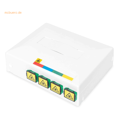 Assmann DIGITUS FTTX Gehäuse mit 4 x SC SX Kupplung Assmann DIGITUS FTTX Gehäuse mit 4 x SC SX Kupplung