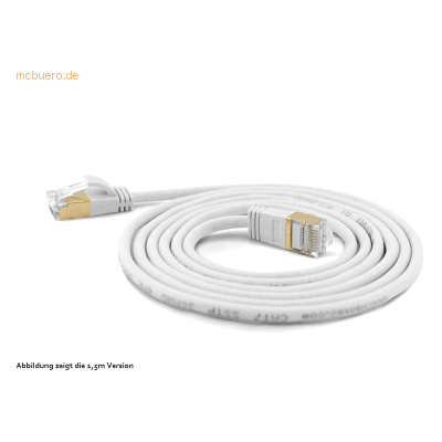Wantec Verbindungskabel - RJ-45 auf RJ-45 - 3M - Cat 6A - Weiß Wantec Verbindungskabel - RJ-45 auf RJ-45 - 3M - Cat 6A - Weiß