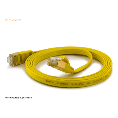Wantec Gelber 5m CAT6A FTP Netzwerkkabel Wantec Gelber 5m CAT6A FTP Netzwerkkabel