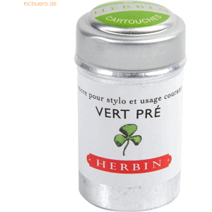 Herbin - VE-Dose 6-tlg kleegrün - Ink cartridges Herbin - VE-Dose 6-tlg kleegrün - Ink cartridges