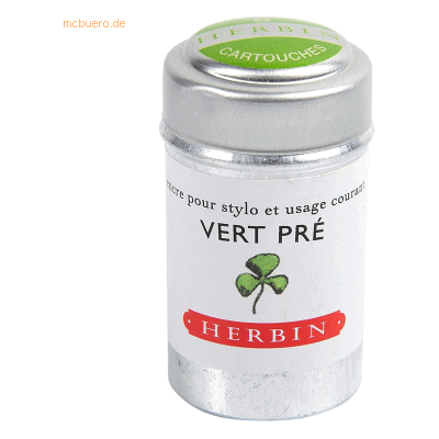 Herbin - VE-Dose 6-tlg kleegrün - Ink cartridges Herbin - VE-Dose 6-tlg kleegrün - Ink cartridges