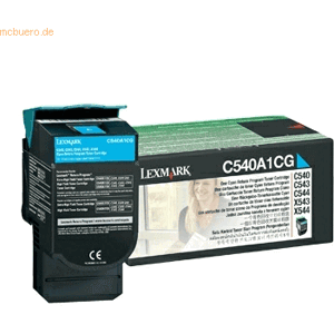 Lexmark Toner Original Lexmark C540A1CG cyan Lexmark Toner Original Lexmark C540A1CG cyan