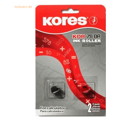 Kores Farbrolle Gr. 749 schwarz/rot VE=2 Stück Kores Farbrolle Gr. 749 schwarz/rot VE=2 Stück