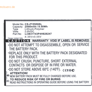 k.A. Akku für Zte 3Neo MF287 Li-Pol 3,8 Volt 2500 mAh schwarz k.A. Akku für Zte 3Neo MF287 Li-Pol 3,8 Volt 2500 mAh schwarz