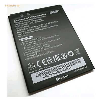 Acer Liquid Z6E Smartphone Akku - Li-Ion 3,7mAh Schwarz Acer Liquid Z6E Smartphone Akku - Li-Ion 3,7mAh Schwarz