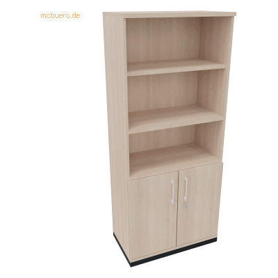 Soennecken Kombischrank 2OH Tür 3OH Regal B800xT442xH1869mm anthrazit/ Soennecken Kombischrank 2OH Tür 3OH Regal B800xT442xH1869mm anthrazit/