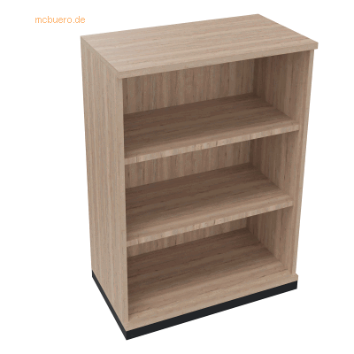 Soennecken Regal 3OH B800xT442xH1133mm Anthrazit-Metallic/Eiche Natur Soennecken Regal 3OH B800xT442xH1133mm Anthrazit-Metallic/Eiche Natur
