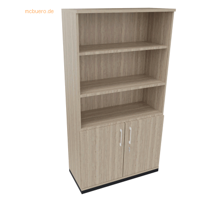 Soennecken Kombischrank 2OH Tür 3OH Regal B1000xT442xH1869mm anthrazit Soennecken Kombischrank 2OH Tür 3OH Regal B1000xT442xH1869mm anthrazit