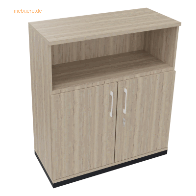 Soennecken Kombischrank 2OH Tür 1OH Regal B1000xT442xH1133mm anthrazit Soennecken Kombischrank 2OH Tür 1OH Regal B1000xT442xH1133mm anthrazit