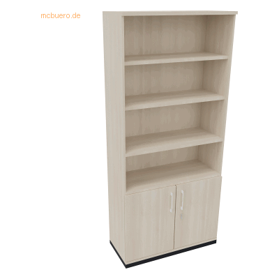 Soennecken Kombischrank 2OH Tür 4OH Regal B1000xT442xH2221mm anthrazit Soennecken Kombischrank 2OH Tür 4OH Regal B1000xT442xH2221mm anthrazit
