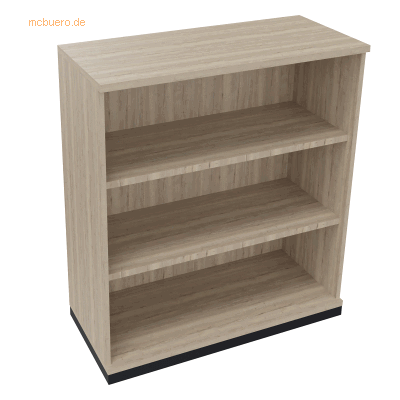 Soennecken Regal 3OH B1000xT442xH1133mm Anthrazit-Metallic/Eiche Natur Soennecken Regal 3OH B1000xT442xH1133mm Anthrazit-Metallic/Eiche Natur