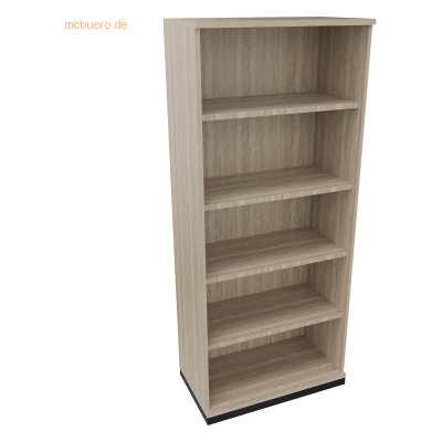 Soennecken Regal 5OH B800xT442xH1869mm Anthrazit-Metallic/Eiche Natur Soennecken Regal 5OH B800xT442xH1869mm Anthrazit-Metallic/Eiche Natur