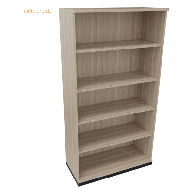 Soennecken Regal 5OH B1000xT442xH1869mm Anthrazit-Metallic/Eiche Natur Soennecken Regal 5OH B1000xT442xH1869mm Anthrazit-Metallic/Eiche Natur